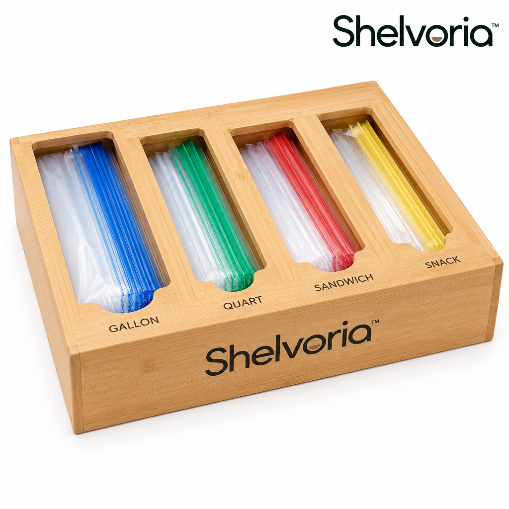 Shelvoria™ Food Storage Bag Organizer