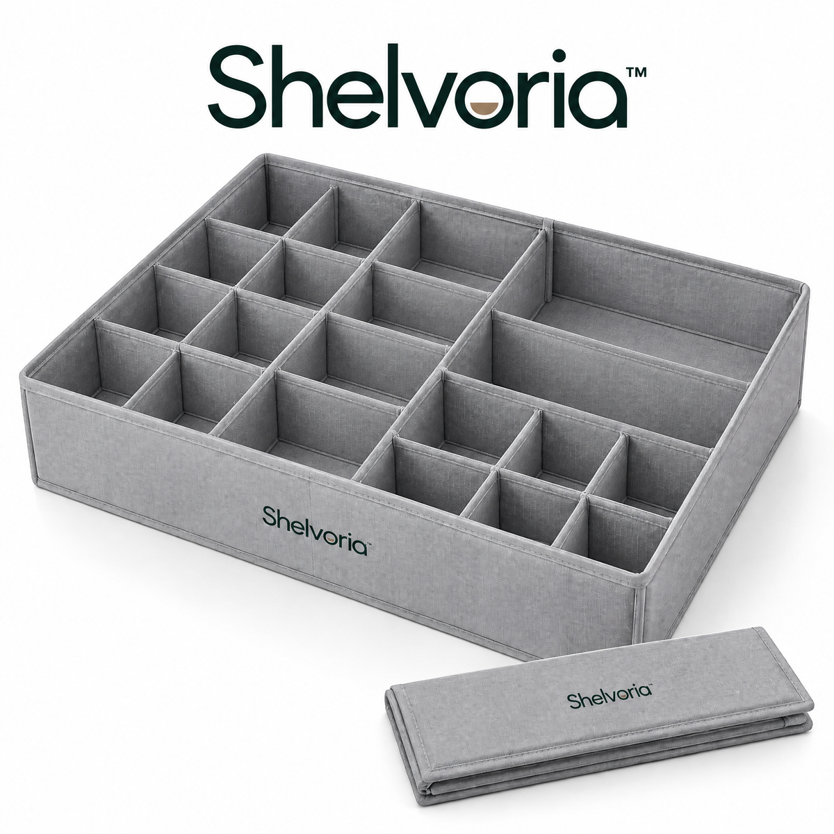 Shelvoria™ Foldable Underwear & Sock Organizer