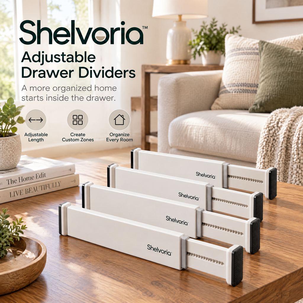 Shelvoria™ Adjustable Drawer Dividers