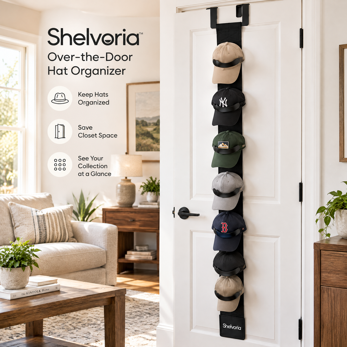 Shelvoria™ Multi-Pocket Over-the-Door Organizer