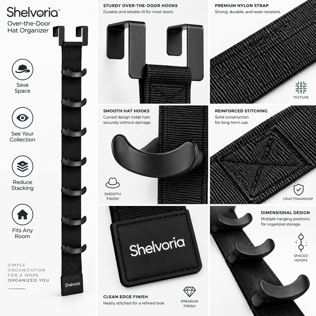Shelvoria™ Multi-Pocket Over-the-Door Organizer